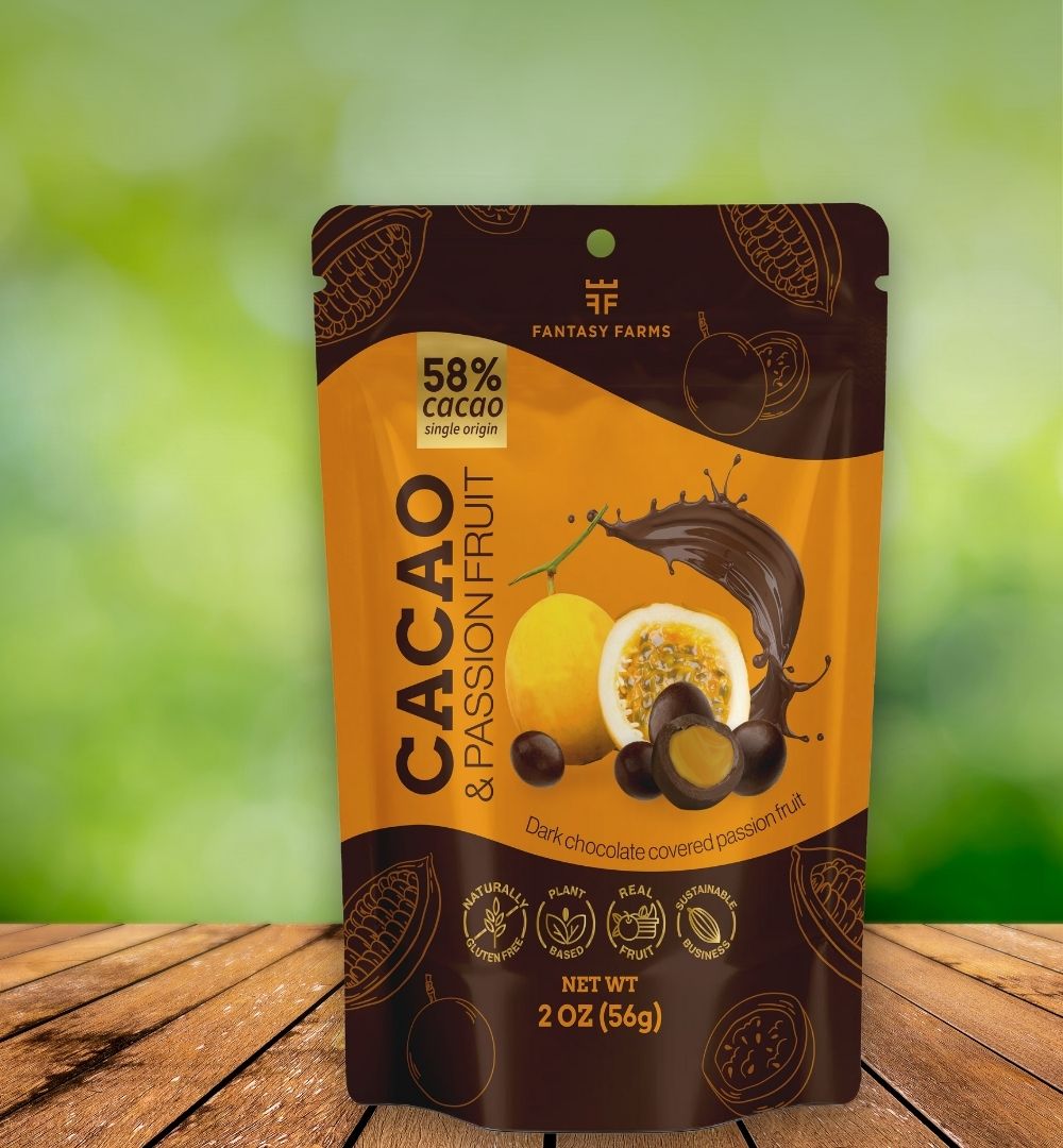 Cacao passion fruit